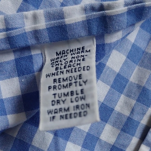 Polo Westerton by Ralph Lauren Mens Blue Check Green Logo Casual Button Down - Picture 4 of 8